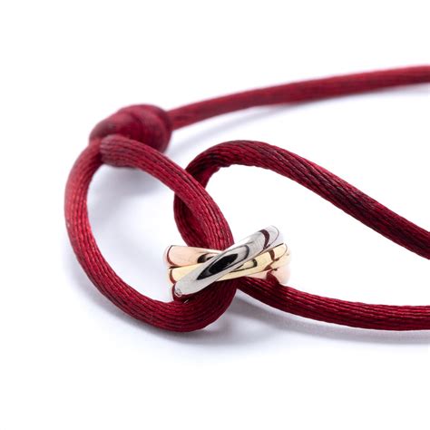 cartier trinity silk cord bracelet.